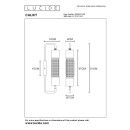 Lucide 05233/01/30 CALIXT dekorative Wandleuchte E27 | 1x25W - schwarz