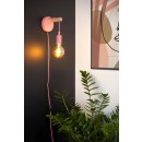 Lucide 08227/01/66 Wandleuchte Pola 1x60w | E27 - Rosa, Metall, einstellbare Länge