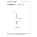 Lucide 10202/01/30 EXTRAVAGANZA CHIMP dekorative Wandlampe 1xE27 - schwarz, gold