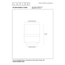 Lucide 10508/01/35 EXTRAVAGANZA TUSSE Tischleuchte H220mm | 1xE14 - blau, Messing