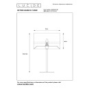 Lucide 10509/81/35 EXTRAVAGANZA TUSSE Tischleuchte H500mm | 1xE14 - lila, gold