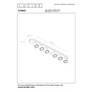 Lucide 23954/31/30 LED Decken- und Spotleuchte Xyrus 6x5W | GU10 | 2200K - dimmbar