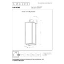 Lucide L278060130 Außenwandleuchte LAURENS E27