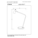 Lucide L366200330 LED Tischlampe STIRLING  | 3W integrierte LED-Quelle | 230lm | 2700K