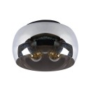 Lucide 45101/40/65 OLIVIA Deckenleuchte D400mm | 3xE27 - schwarz, Rauchglas