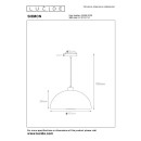 Lucide L454960130 Pendelleuchte SIEMON  E27