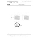 Lucide 70284/01/11 Wandleuchte Eryn 1x42w | G9 - Chrom, dimmbar