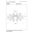 Lucide 77184/45/30 Kronleuchter Zidane 1X15W | E27