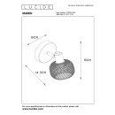 Lucide 77978/01/02 Wandleuchte Maren 1x40w | E14 - Messing, Metall, einstellbar, dimmbar