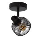 Lucide 77978/01/30 Wandlampe Maren 1x40w | E14 - schwarz, Metall, einstellbar, dimmbar