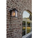Lutec 5273601012 Außenwandleuchte Kelsey 1x40W | E27 | IP44 - Lampenschirm mit Wassertropfen-Effekt