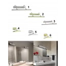 Ideal Lux 017297 Spiegelleuchte Mirror Nickel 4x40W | G9