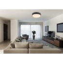 Globo 41759-40 LED-Deckenleuchte Manni 1x40W | 1850lm | 2700-6500K - Fernbedienung, dimmbar, Nachtmodus, Memory-Funktion, schwarz, bronze, weiß, opal