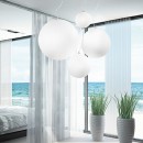 Ideal Lux 043562 Pendelleuchte 5x60W Bianco Mapa | E27 - weiß