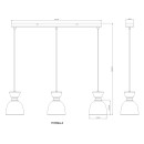 Globo MASSEY 15769A-3 Pendelleuchte E14