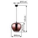Globo 15548H2G Pendelleuchte MAXY E27