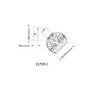 Globo MIKA 15759-1 Wandleuchte E14