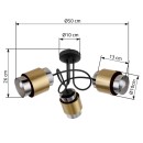 Globo 15560-3D Deckenleuchte MILLEY E27