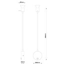 Globo 57310N Wandleuchte Milly 1x35W | GU10 - Schalter am Körper, flexibler Arm, Nickel