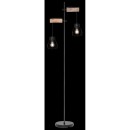 Globo 15326-2SN Stehleuchte Mina 2x40W | E27 - schwarz, Holz