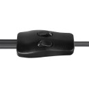 Globo 15326-2SN Stehleuchte Mina 2x40W | E27 - schwarz, Holz