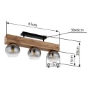 Globo 15656-3D Deckenleuchte MOITAS E27