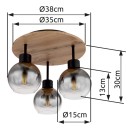 Globo 15656-3DR Deckenleuchte MOITAS  E27