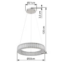 Globo 67162-50 LED Pendelleuchte MUCKY | 50W integrierte LED-Quelle | 2995lm | 2700-6000K