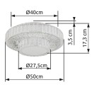 Globo 67162-50D LED Deckenleuchte MUCKY | 50W integrierte LED-Quelle | 3965lm | 2700-6000K