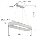 Globo 67162-58 LED Pendelleuchte MUCKY  | 58W integrierte LED-Quelle | 356666lm | 2700-6000K