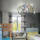 Ideal Lux 141916 Pendelleuchte Multiflex- 8x40W| E14 - schwarz
