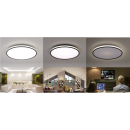 Philips 8719514432123 Ozziet LED-Deckenleuchte 1x36W | 4100lm | 4000K - dimmbar - SceneSwitch, schwarz
