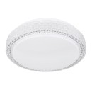 Globo 41749-12 LED Deckenleuchte Ovi 1x12W | 890lm | 2700-4200-6500K - funkelnder Effekt, dimmbar, weiß, opal