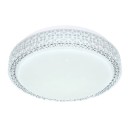 Globo 41749-12 LED Deckenleuchte Ovi 1x12W | 890lm | 2700-4200-6500K - funkelnder Effekt, dimmbar, weiß, opal