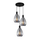 Italux PND-27812-3A-BK-SG Pendelleuchte Zulo E27