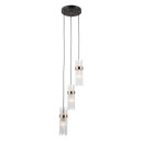 Italux PND-40760-3-BK-HBR Pendelleuchte Taraso E14