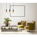 Italux PND-65342-3-BK+AMB Pendelleuchte Santia E27