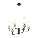 Italux PND-95331-6-BK Pendelleuchte Santos G9