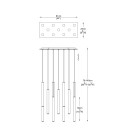 Zuma Line 003064-003496 LED Pendelleuchte LOYA integrierte LED-Quelle