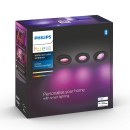 Philips Hue 8720169318977 LED Set von Einbauleuchten Centura | 3x4,2W GU10 | 3x350lm | 2000-6500 RGBK