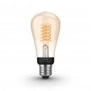 Philips Hue 8718699688868 LED Lampe Filament 1x7W | E27 | 2100K - Bluetooth weiß