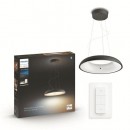 Philips Hue 8719514341074 LED Hängende Deckenleuchte Amaze 1x25w | 2750-2900lm | 2200-6500k - White Ambiance, Bluetooth, dimmbare, Fernbedienung, schwarz