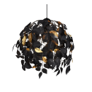 Trio R10461932 Deckenleuchte Leavy 1x28W | E27 - höhenverstellbar, schwarz, gold