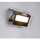 Trio TR22106132 LED solar Außenwandleuchte MOURA  | 18W integrierte LED-Quelle | 2150lm | 3000+4000+6000K
