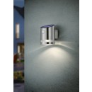 Trio R22231107 LED Außen Solar Wandleuchte mit Bewegungssensor Salta 1x3w | 165lm | 3000K - wiederaufladbar, mattes Nickel