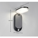 Trio TR23176102 LED solar Außenwandleuchte LAGOAS | 3W integrierte LED-Quelle | 350lm | 4000K