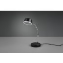 Trio R52501102 LED-Tischleuchte KIKO 1x45w | 300lm | 3000K - Flexibler Arm, Netzschalter am Körper, schwarz