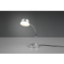Trio R52501187 LED-Tischleuchte Kiko 1x45w | 300lm | 3000K - Flexibler Arm, Netzschalter, Titan