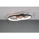 Trio R64482134 LED Anbau-Kronleuchter Malaga | 25W integrierte LED-Quelle | 2900 lm | 3000K