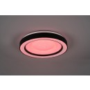 Trio R65091032 LED Deckenleuchte Arco 1x22w | 2500lm | 2700K-6000K | RGB - dimmbare, Speicherfunktion, Fernbedienung, Nachtmodus, Stellar-Effekt, schwarz